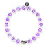 Bracelet Mauvais Œil en Cristal | Argent Sterling 925 | Violet